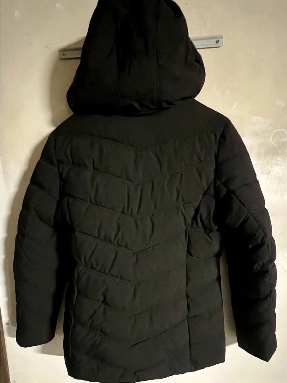 Nautica Black Hooded Puffer with Faux-Fur Trim - Picture 7 of 7